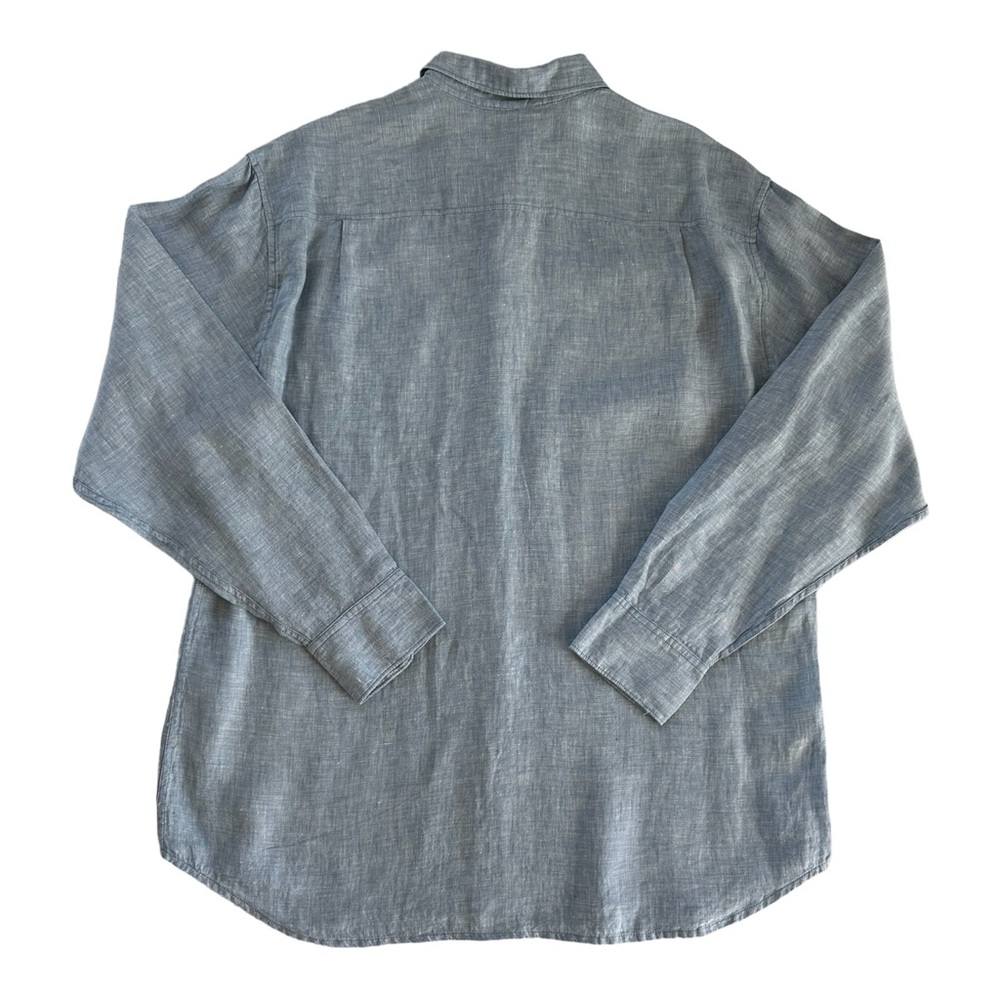 Tommy Bahama Men's 100% Linen Long Sleeve Shirt Light Blue Size XL - Picture 2 of 8